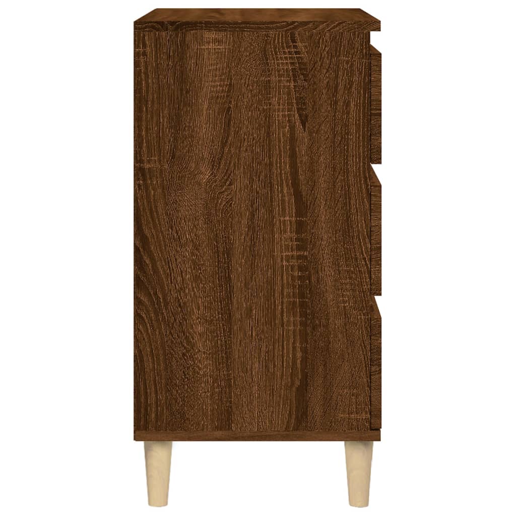 vidaXL Κομοδίνο Καφέ δρυς 40x35x70 εκ. από Επεξεργασμένο Ξύλο