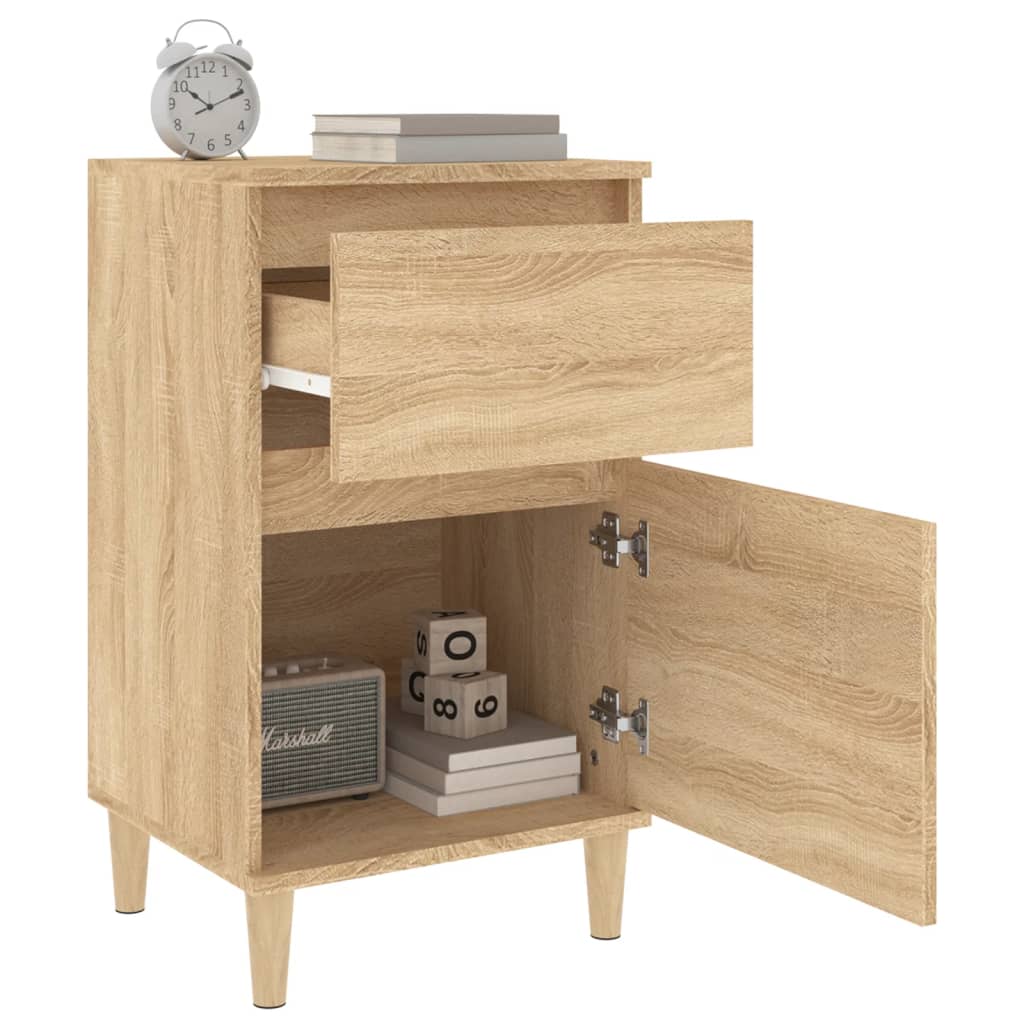 vidaXL Κομοδίνα 2 τεμ. Sonoma Δρυς 40x35x70 εκ.