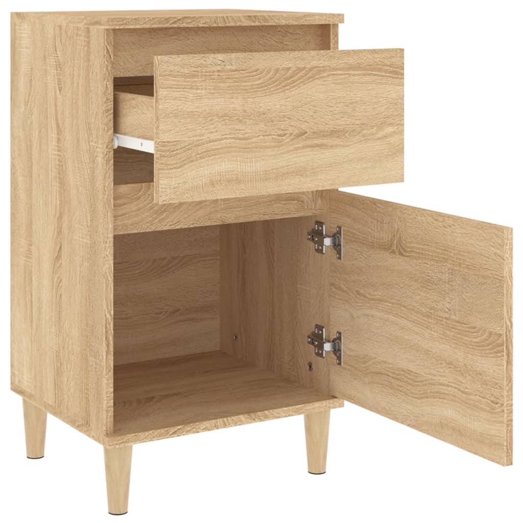 vidaXL Κομοδίνα 2 τεμ. Sonoma Δρυς 40x35x70 εκ.