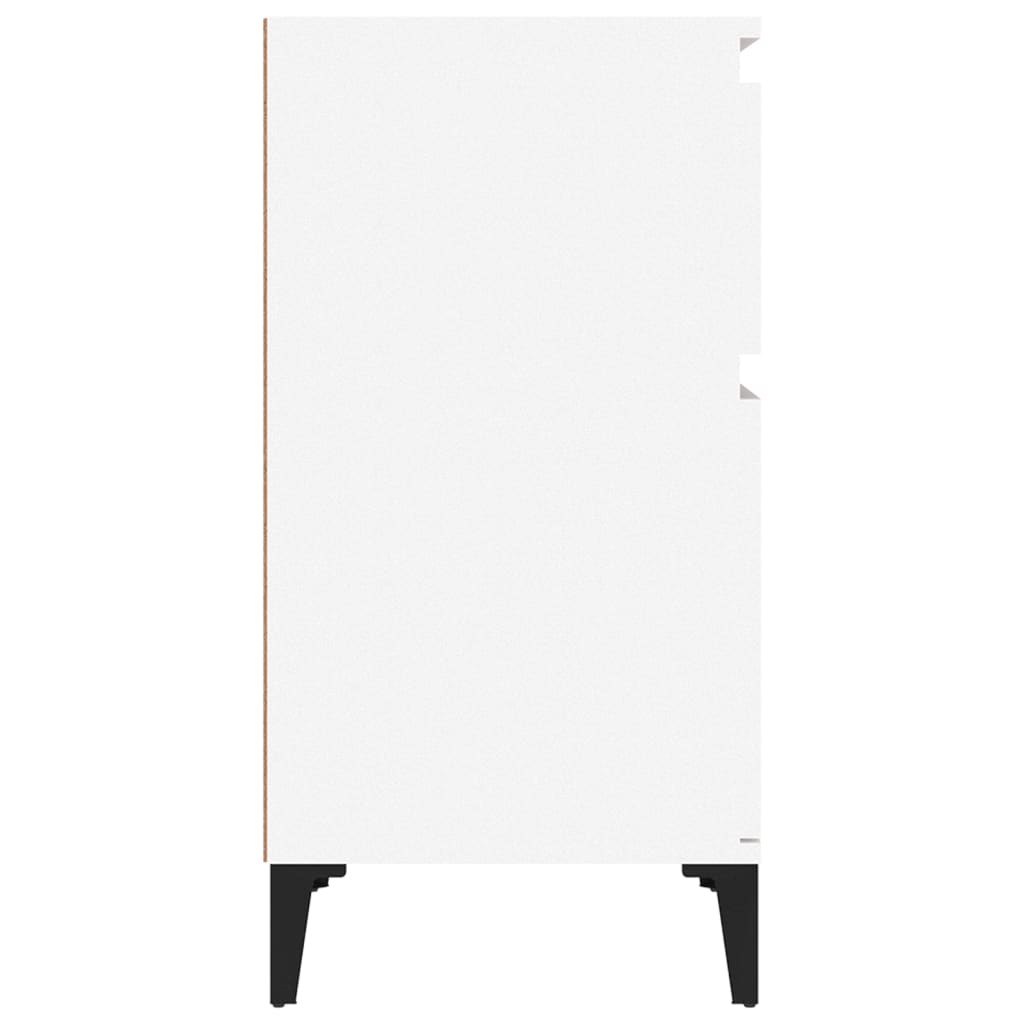 vidaXL Κομοδίνο Λευκό 40 x 35 x 70 εκ.