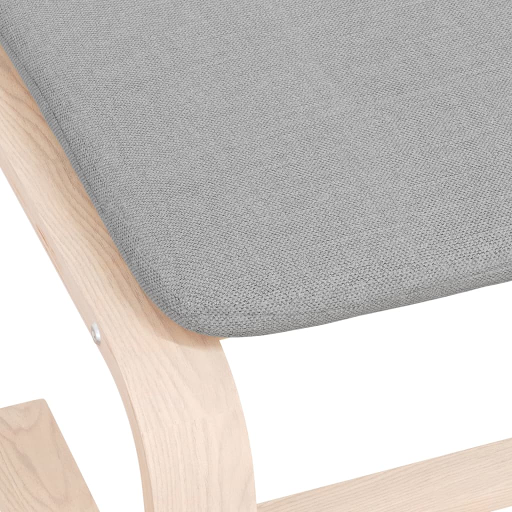 vidaXL Υποπόδιο Ανοιχτό Γκρι 51 x 41 x 40 εκ. Υφασμάτινο