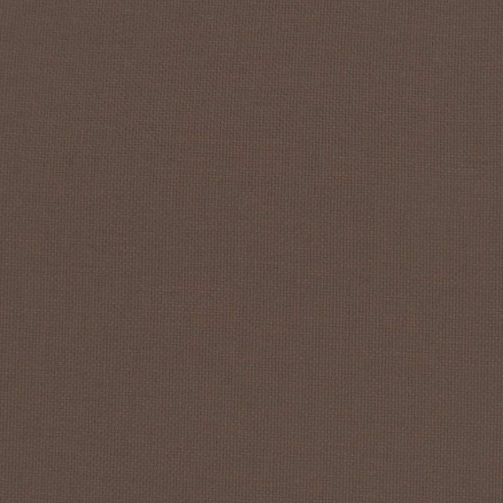 vidaXL Υποπόδιο Σκούρο Καφέ 51 x 41 x 40 εκ. Υφασμάτινο