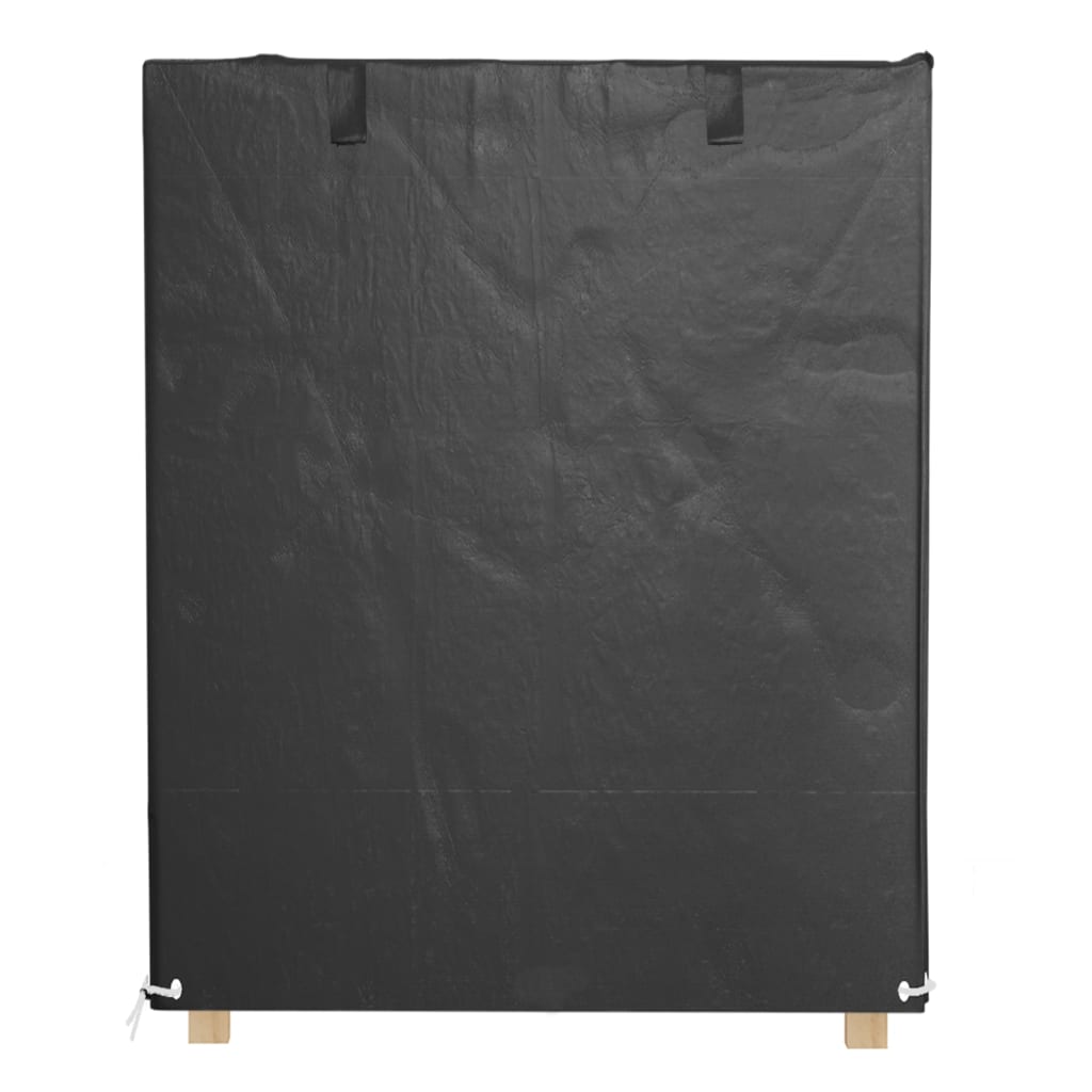 vidaXL Κάλυμμα Κούνιας 2 τεμ. 8 Κρίκοι 125x90x135/165 εκ Πολυαιθυλένιο