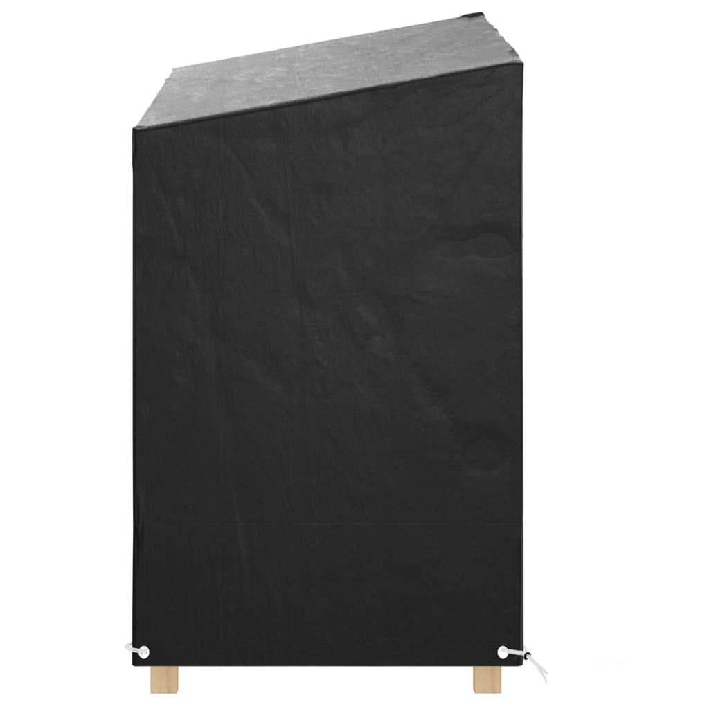 vidaXL Κάλυμμα Κούνιας 2 τεμ. 8 Κρίκοι 125x90x135/165 εκ Πολυαιθυλένιο