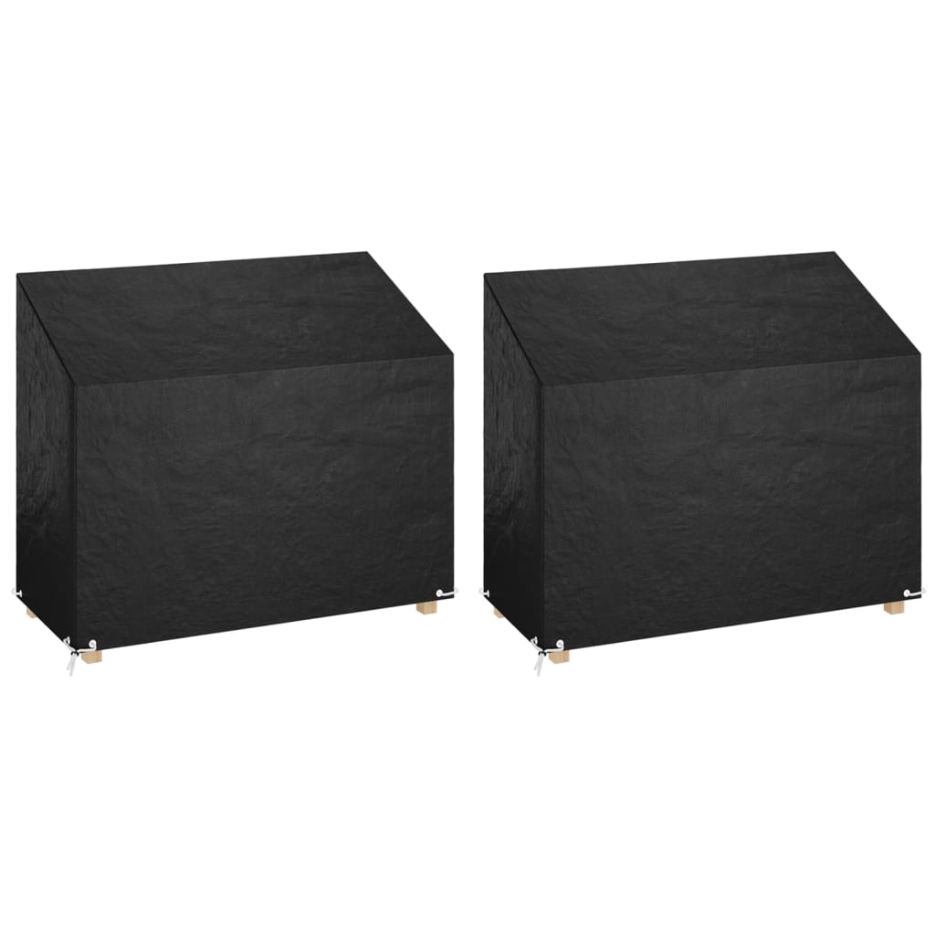 vidaXL Καλύμματα Πάγκου με 8 Κρίκους 2 τεμ. 160x70x70/88 εκ. Πολυαιθ.