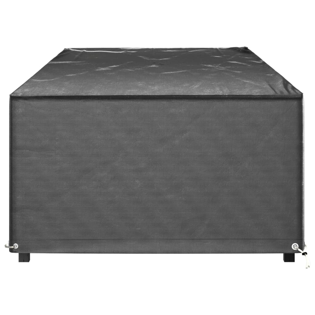 vidaXL Κάλυμμα Ξαπλώστρας 2τεμ με 12 Κρίκους 205x75x40εκ Πολυαιθυλένιο