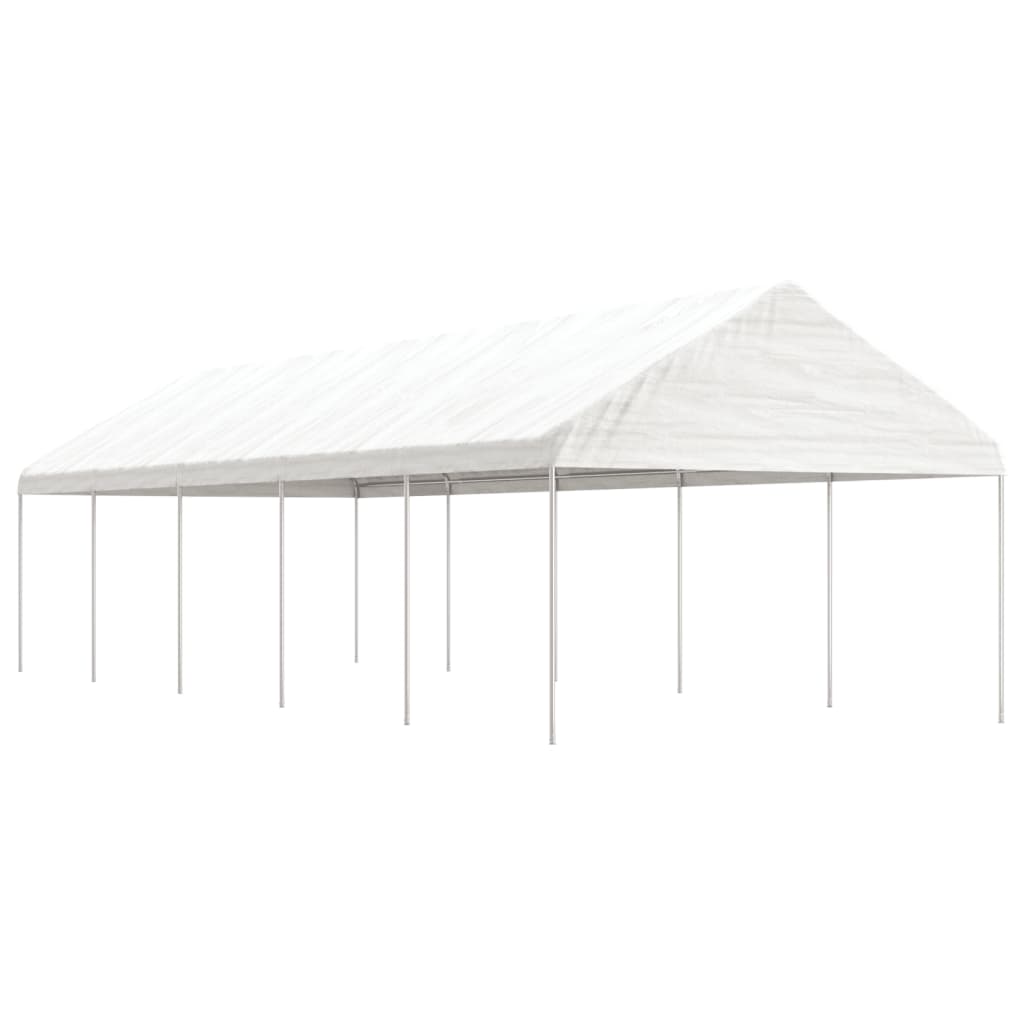 vidaXL Κιόσκι με Τέντα Λευκό 11,15 x 4,08 x 3,22 μ. από Πολυαιθυλένιο