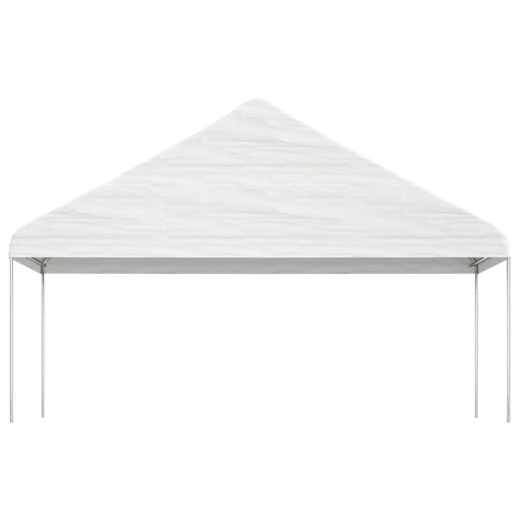 vidaXL Κιόσκι με Τέντα Λευκό 15,61 x 5,88 x 3,75 μ. από Πολυαιθυλένιο