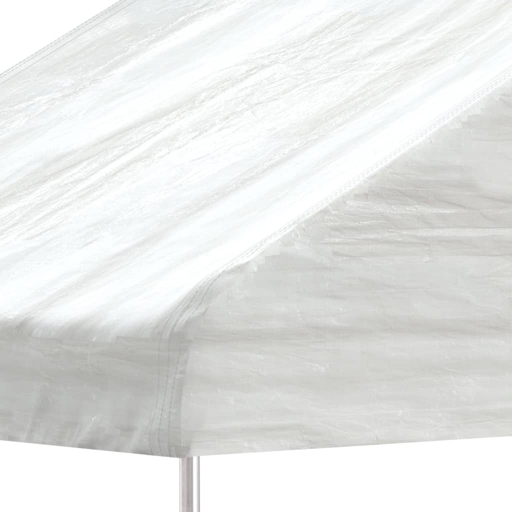 vidaXL Κιόσκι με Τέντα Λευκό 15,61 x 5,88 x 3,75 μ. από Πολυαιθυλένιο
