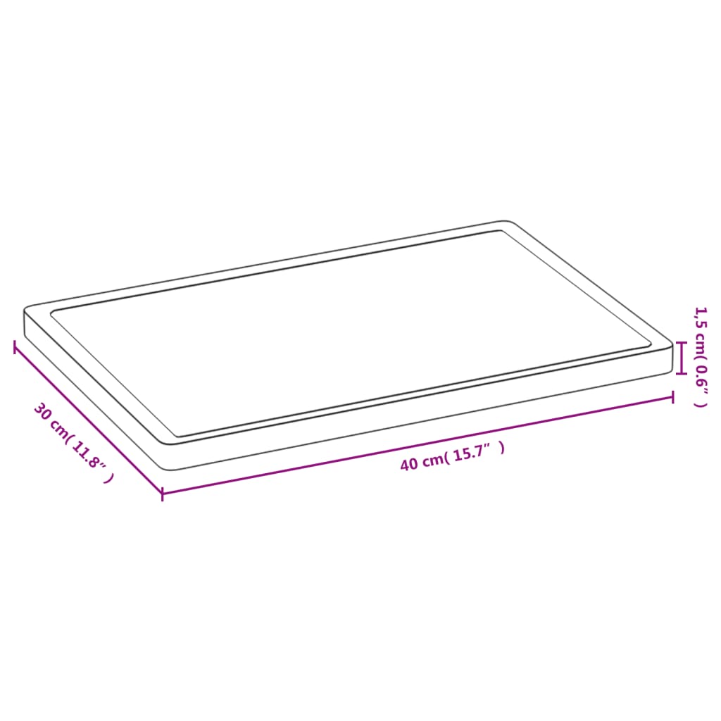 vidaXL Σανίδα Κοπής 40x30x1,5 εκ. από Μπαμπού