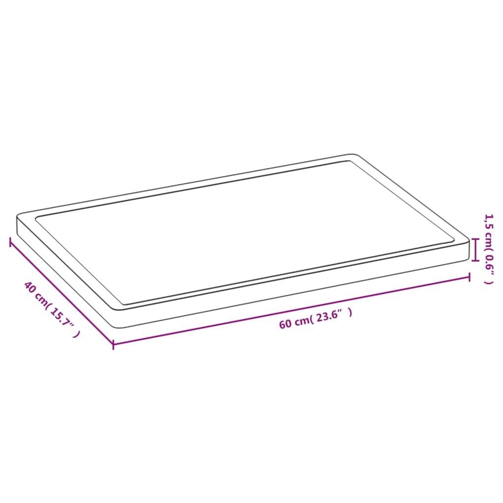 vidaXL Σανίδα Κοπής 40 x 60 x 1,5 εκ. από Μπαμπού