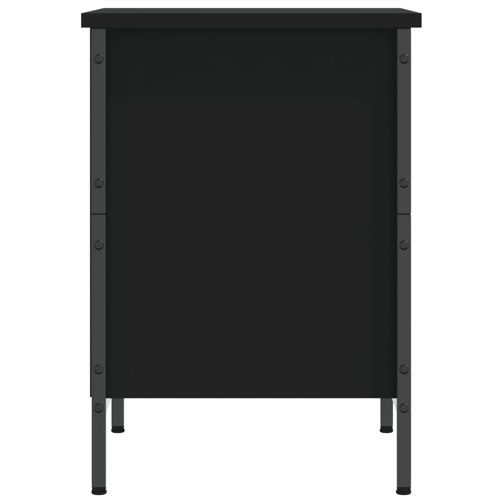 vidaXL Παπουτσοθήκη Μαύρη 38 x 35 x 50 εκ. από Επεξεργασμένο Ξύλο