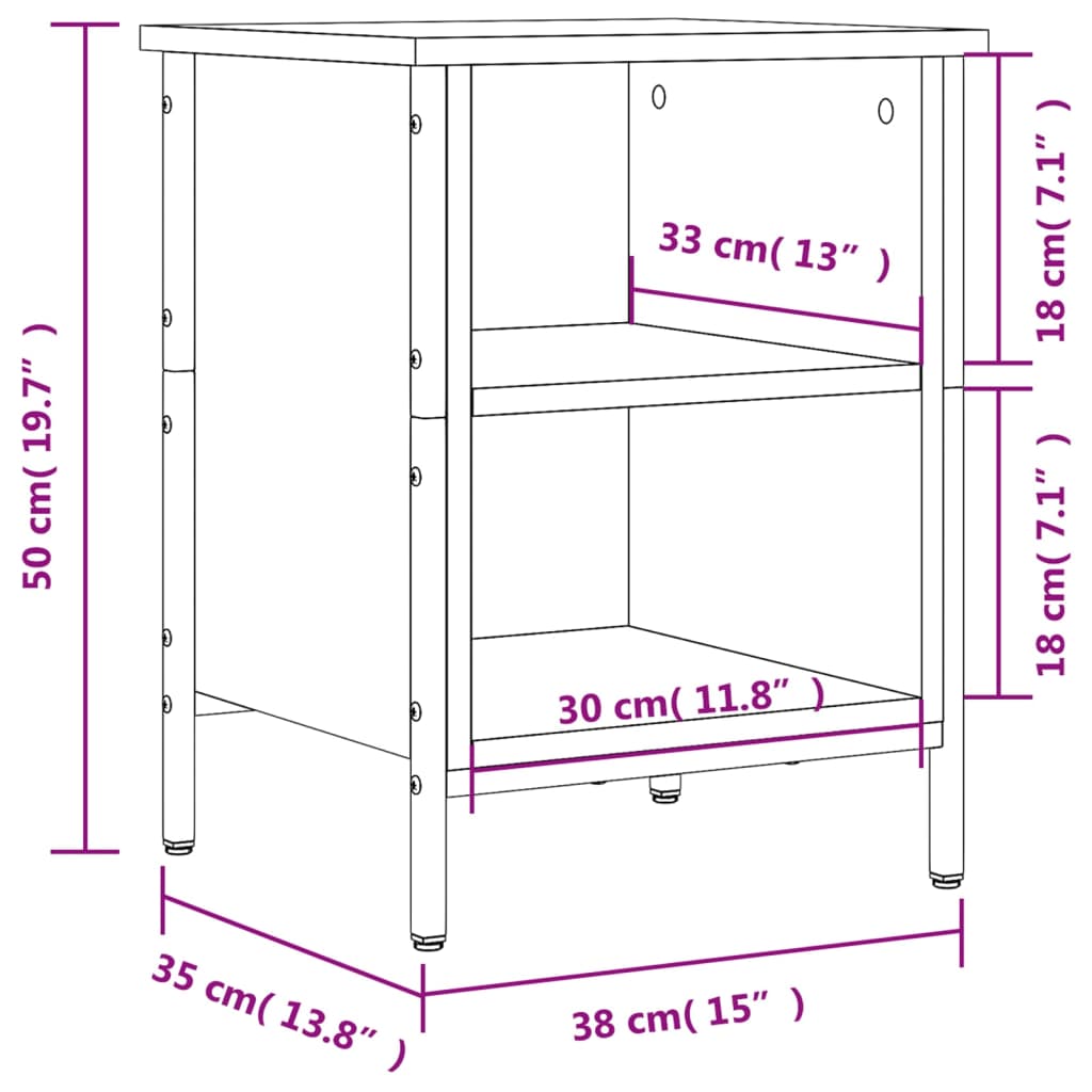 vidaXL Παπουτσοθήκη Μαύρη 38 x 35 x 50 εκ. από Επεξεργασμένο Ξύλο