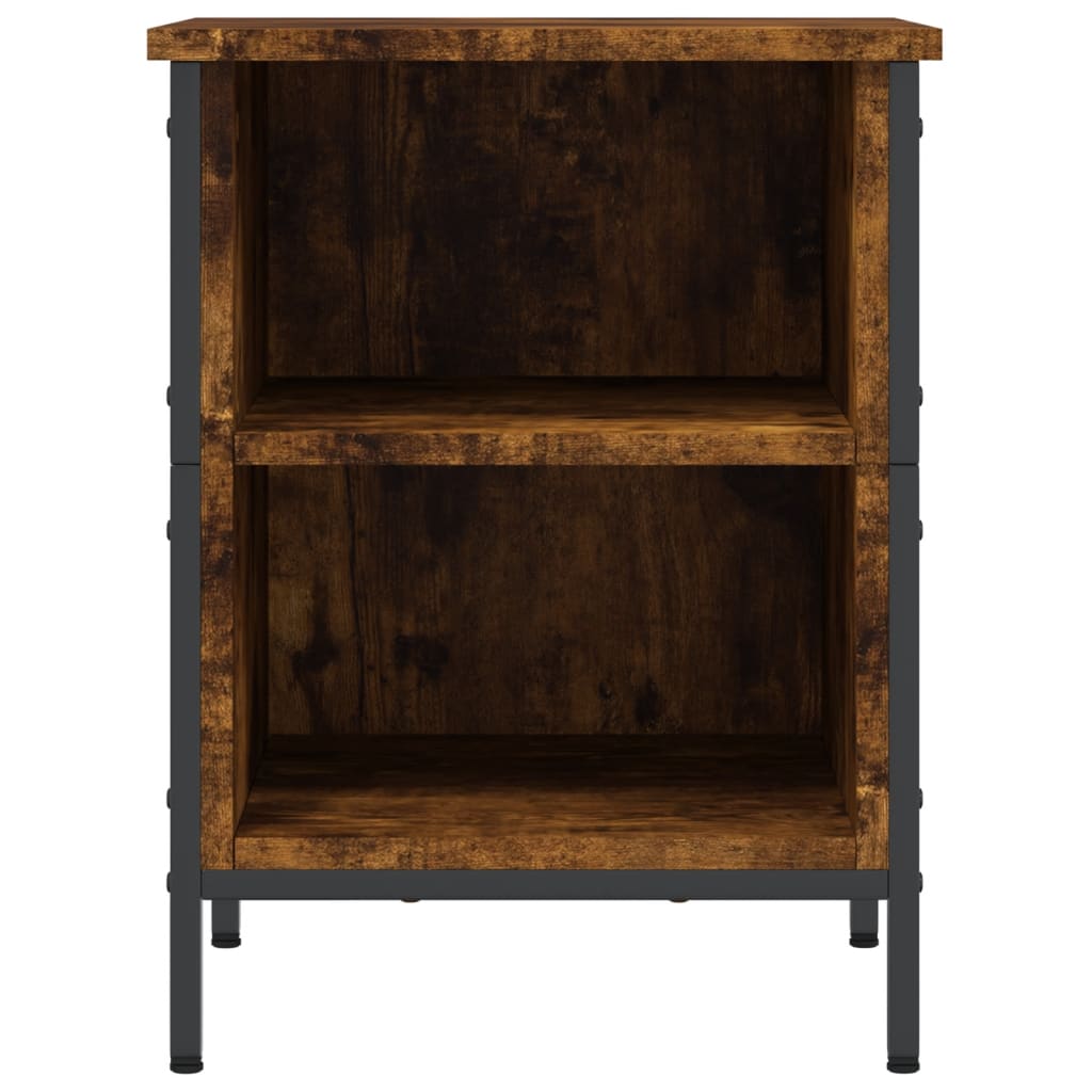vidaXL Παπουτσοθήκη Καπνιστή Δρυς 38 x 35 x 50 εκ. από Επεξεργ. Ξύλο