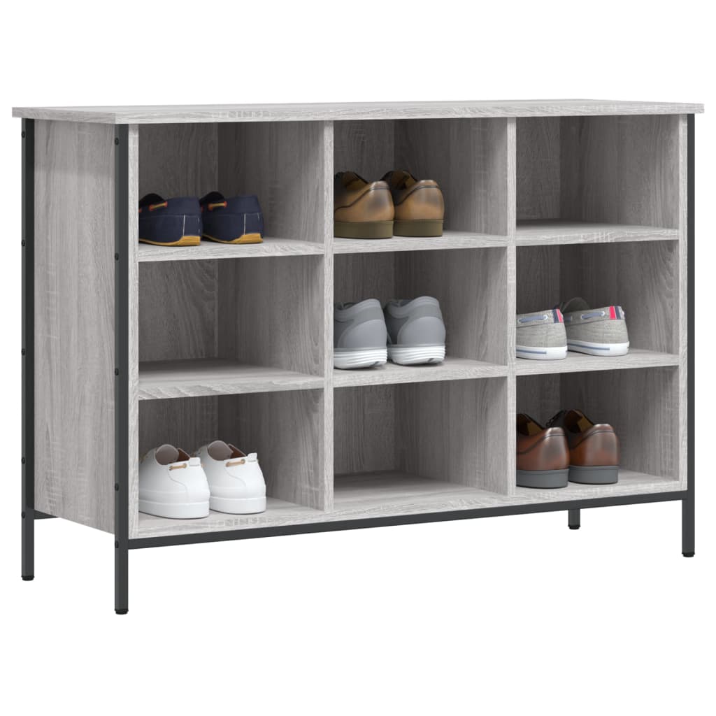 vidaXL Παπουτσοθήκη Γκρι Sonoma 100 x 35 x 70 εκ. από Επεξεργ. Ξύλο