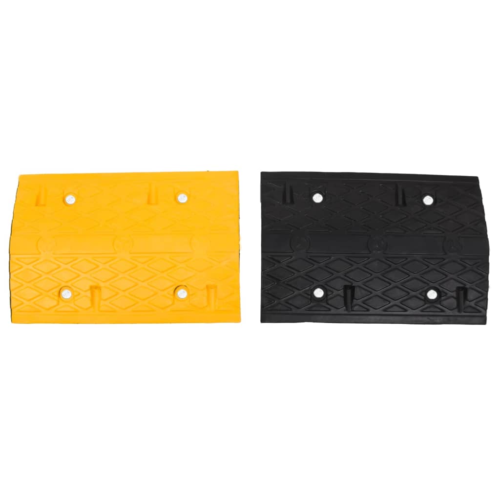 vidaXL Σαμαράκι Δρόμου Κίτρινο & Μαύρο 323x32,5x4 εκ. από Καουτσούκ