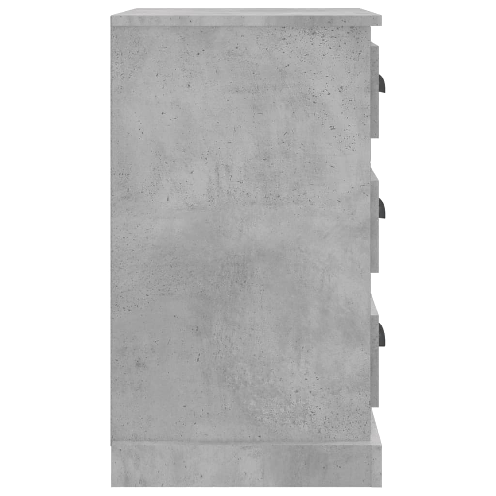 vidaXL Κομοδίνο Γκρι Σκυροδέματος 39x39x67 εκ. από Επεξεργασμένο Ξύλο