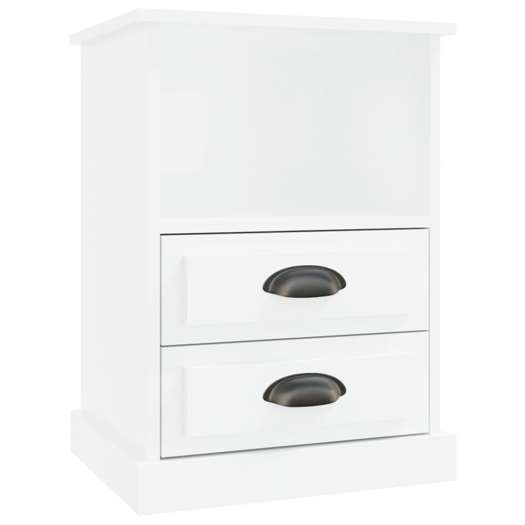 vidaXL Κομοδίνο Γυαλιστερό Λευκό 43 x 36 x 60 εκ.