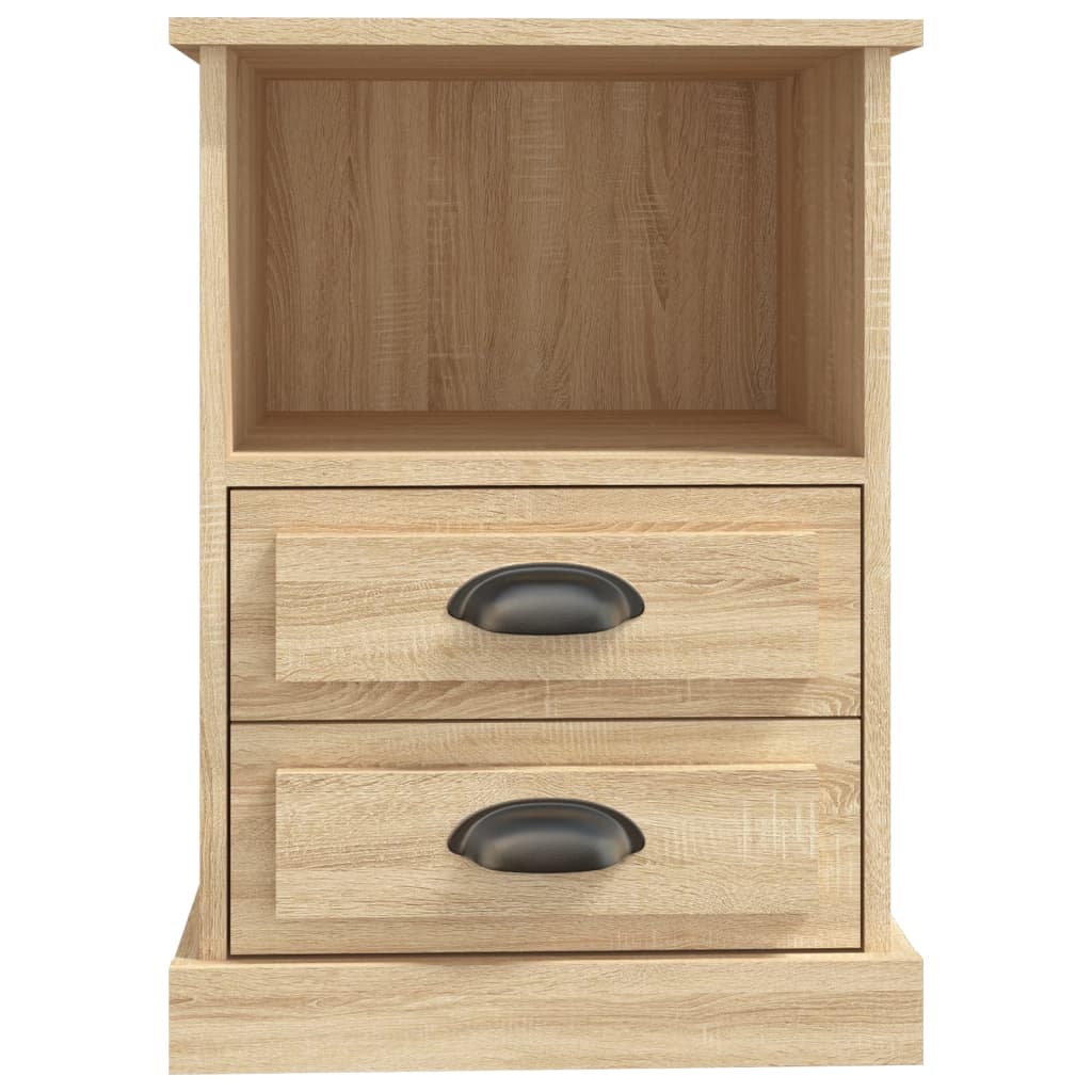 vidaXL Κομοδίνα 2 τεμ. Sonoma Δρυς 43x36x60 εκ.
