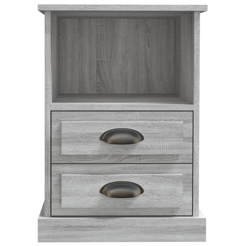 vidaXL Κομοδίνα 2 τεμ. Γκρι Sonoma 43x36x60 εκ.