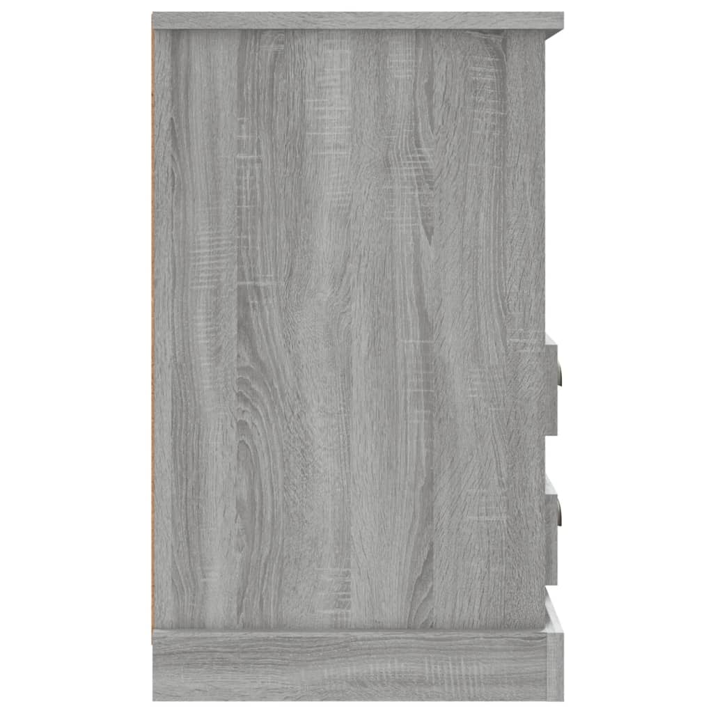 vidaXL Κομοδίνα 2 τεμ. Γκρι Sonoma 43x36x60 εκ.