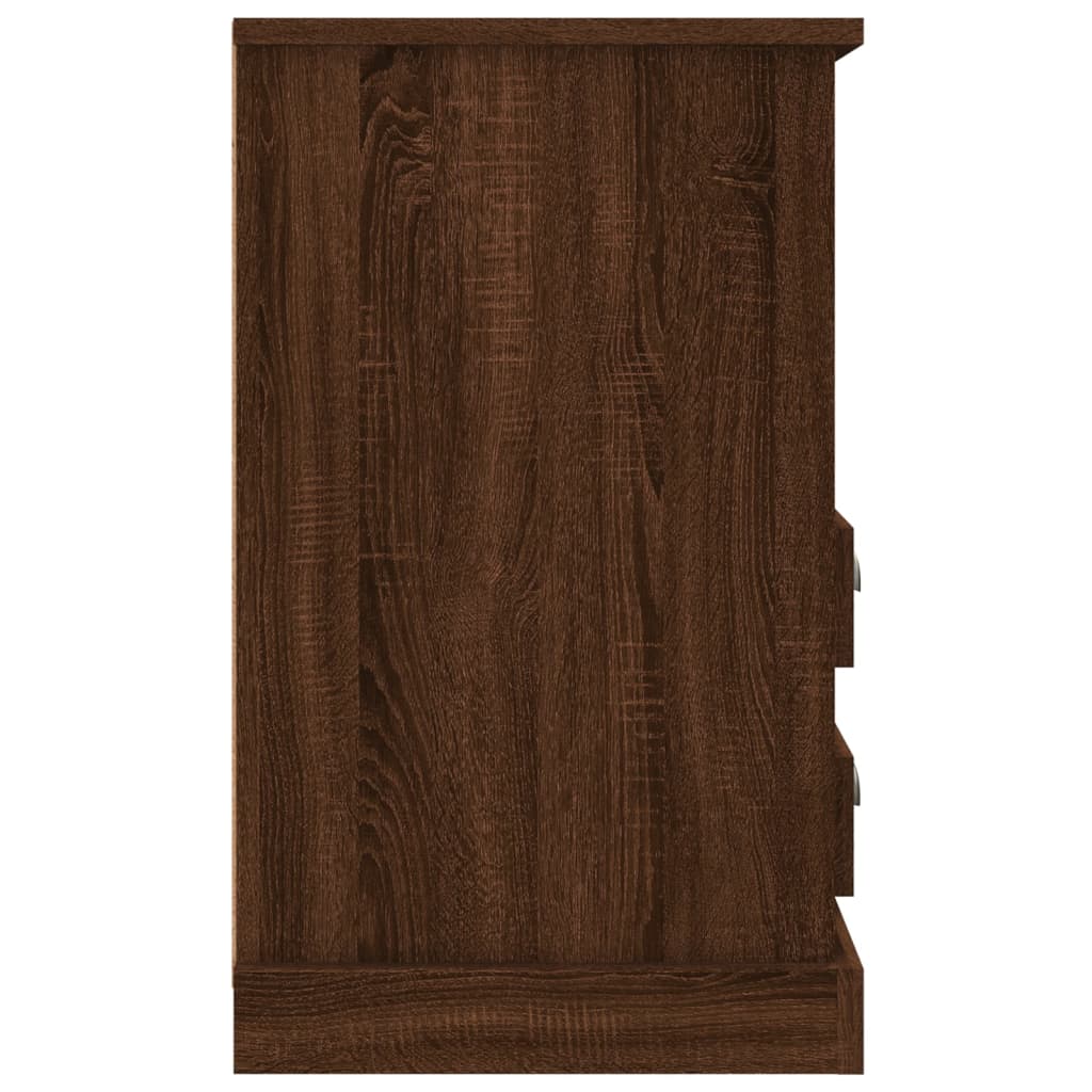 vidaXL Κομοδίνα 2 τεμ. Καφέ Δρυς 43x36x60 εκ.