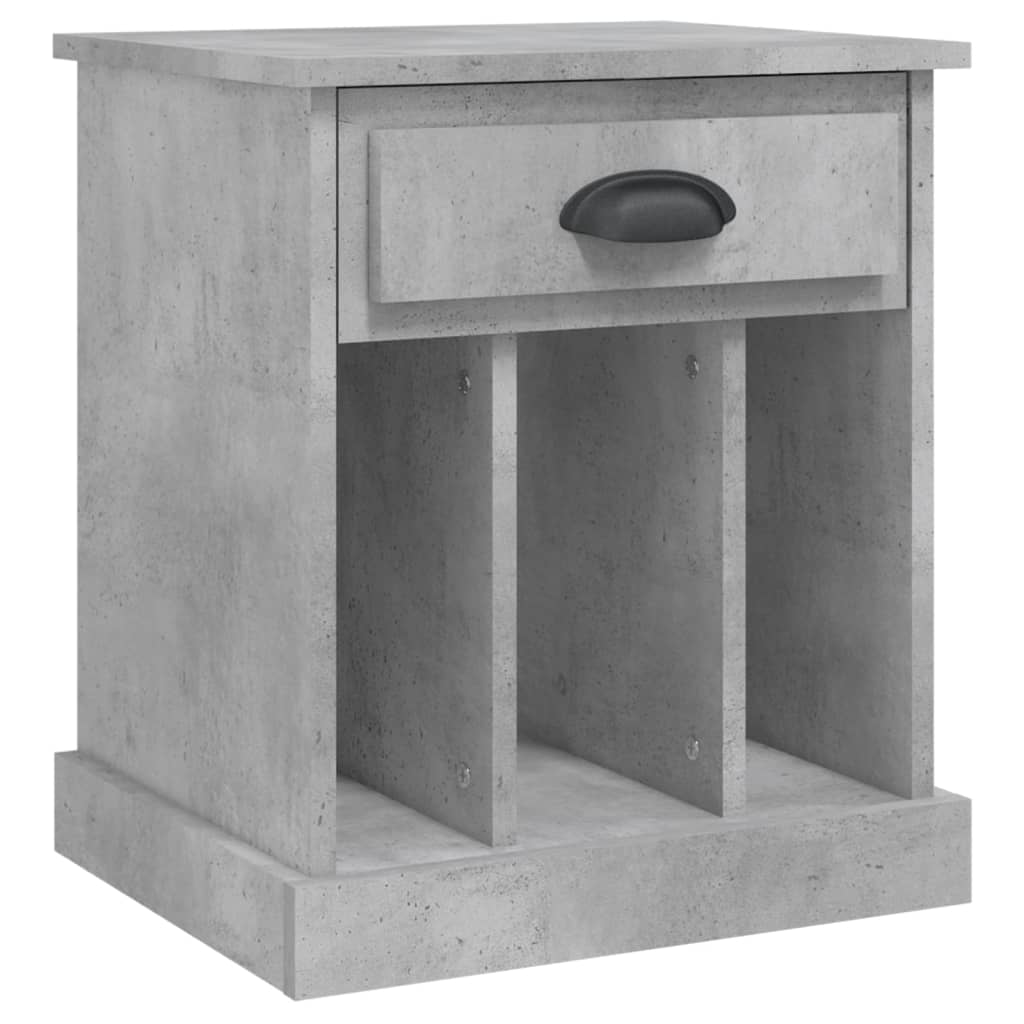 vidaXL Κομοδίνα Γκρι Σκυροδέματος 43x36x50 εκ.