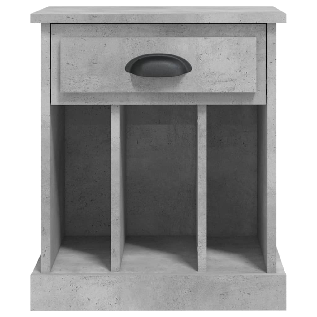 vidaXL Κομοδίνα Γκρι Σκυροδέματος 43x36x50 εκ.