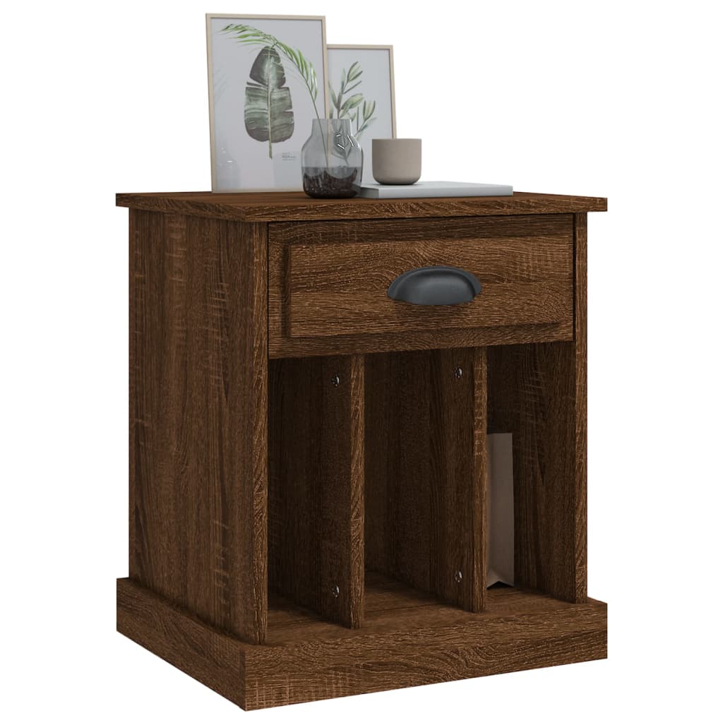 vidaXL Κομοδίνο Καφέ Δρυς 43x36x50 εκ.