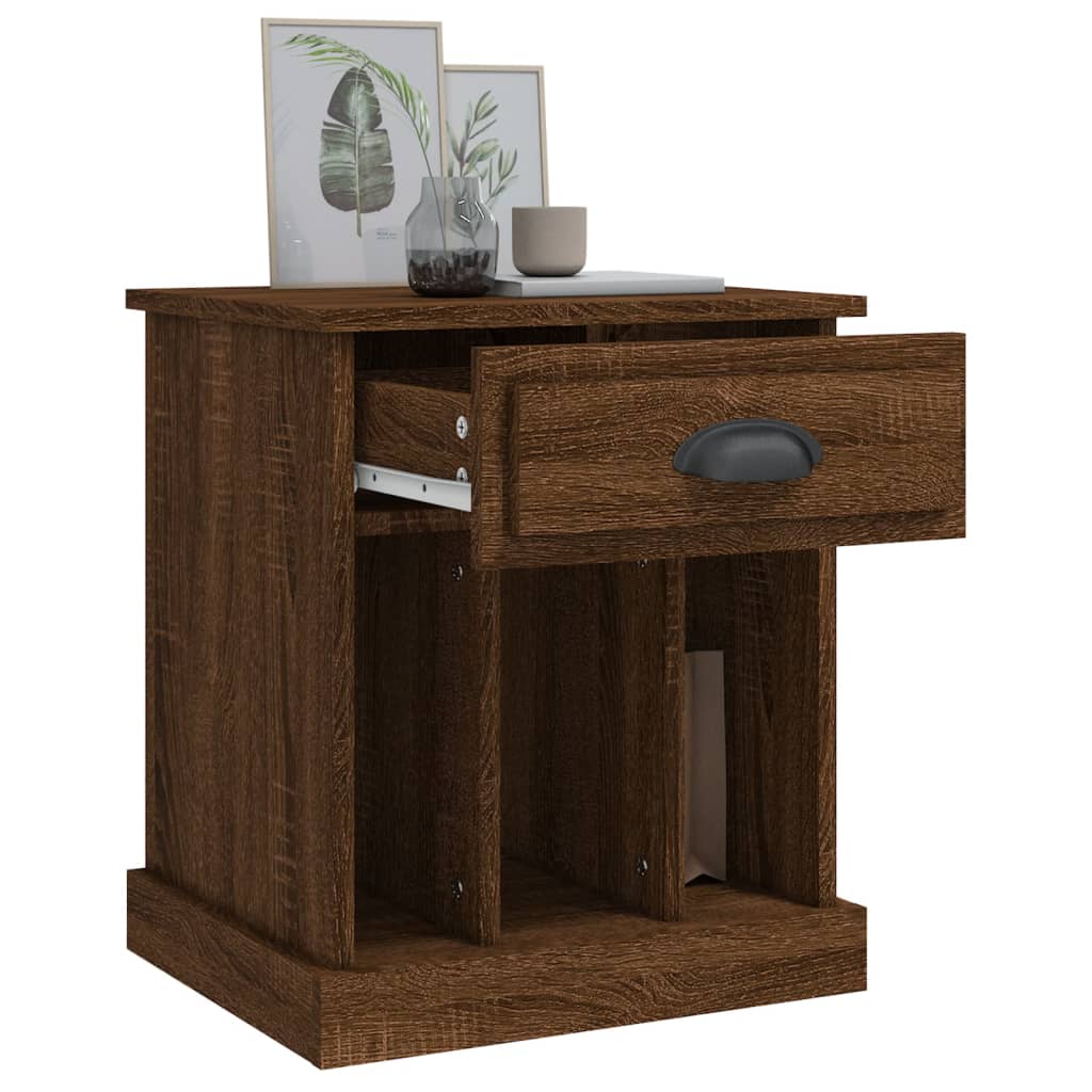vidaXL Κομοδίνο Καφέ Δρυς 43x36x50 εκ.