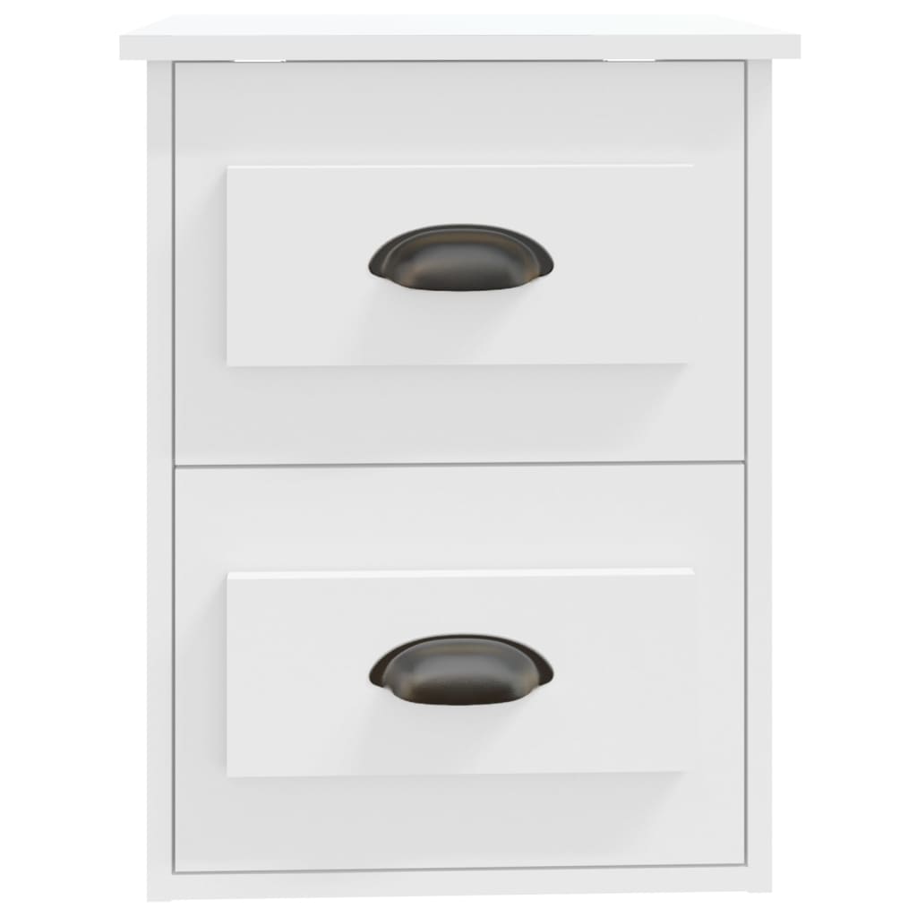 vidaXL Κομοδίνο Επιτοίχιο Λευκό 41,5 x 36 x 53 εκ.