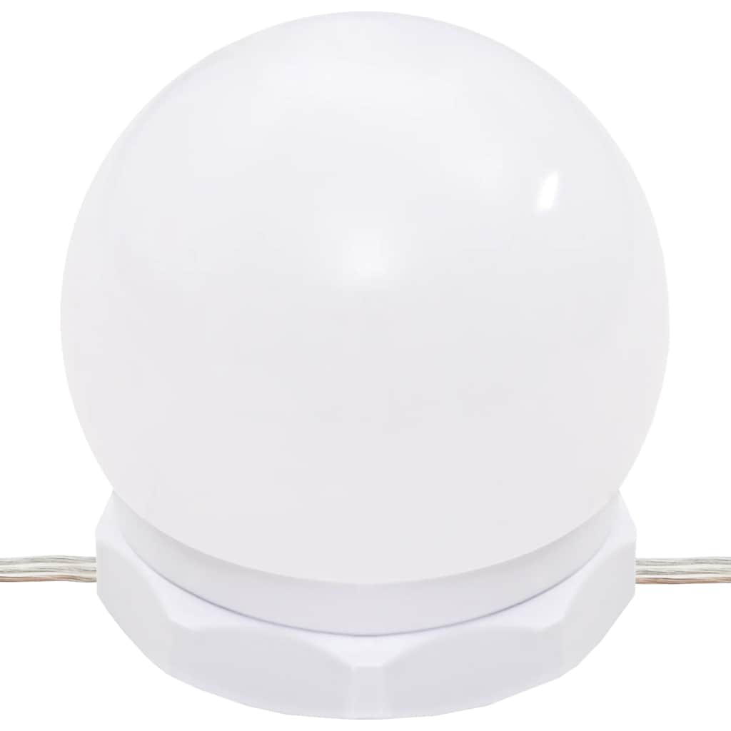 vidaXL Μπουντουάρ με LED Καφέ Δρυς 90x50x132,5 εκ. Επεξ. Ξύλο