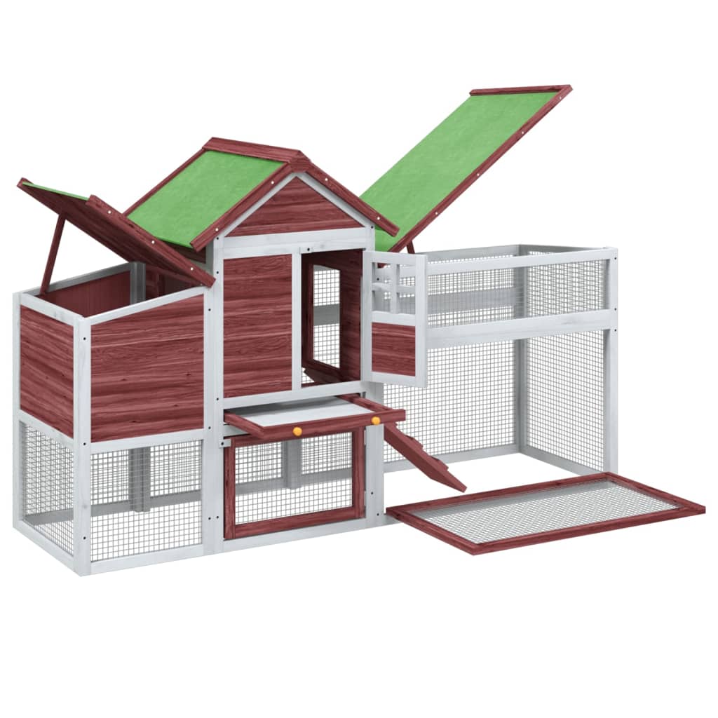 vidaXL Κοτέτσι Μόκα 186,5 x 58,5 x 113 εκ. από Μασίφ Ξύλο Πεύκου