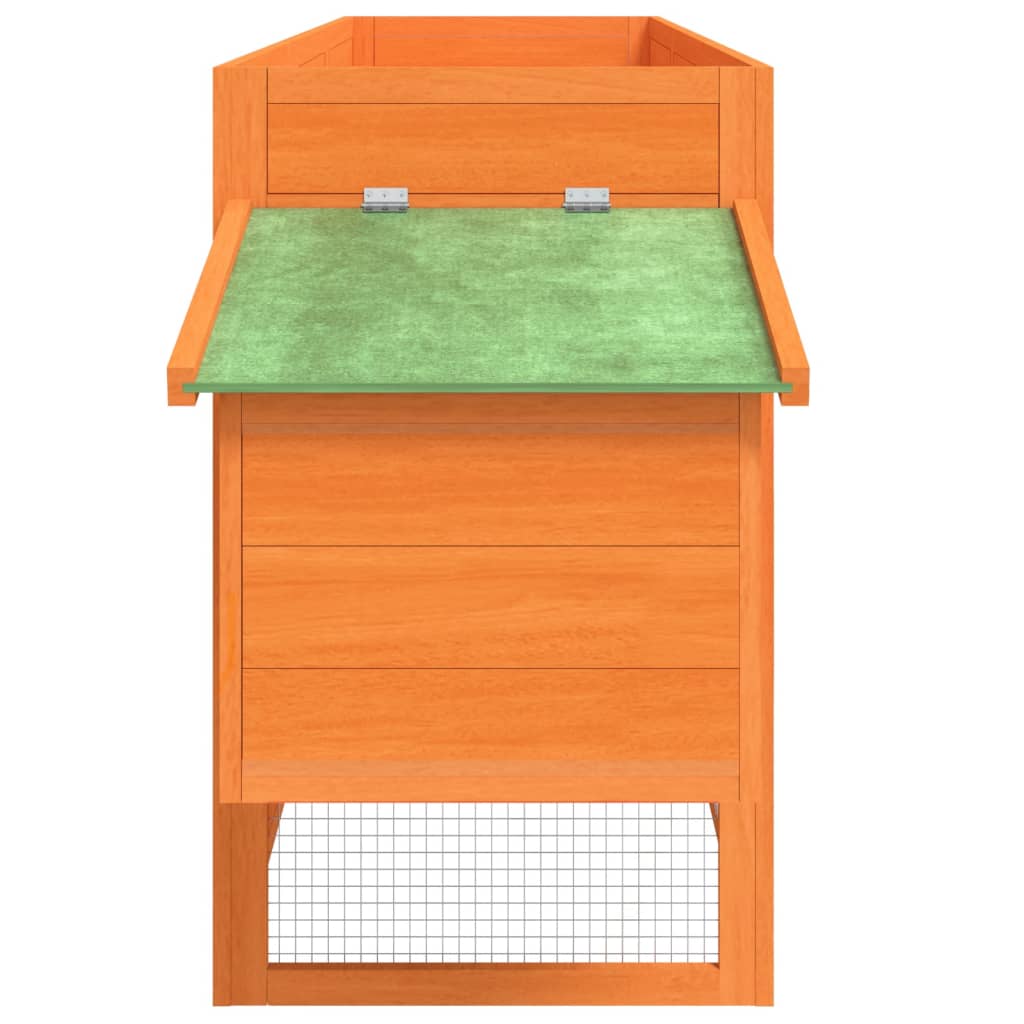 vidaXL Κοτέτσι Καφέ 204 x 50 x 84 εκ. από Μασίφ Ξύλο Πεύκου