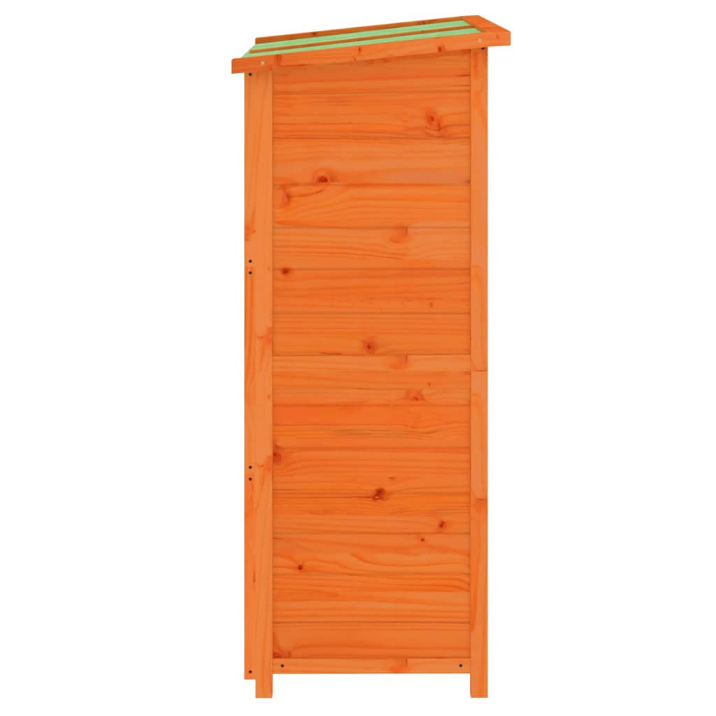 vidaXL Αποθήκη Εργαλείων Κήπου Καφέ 83x57x140 εκ. Μασίφ Ξύλο Πεύκου