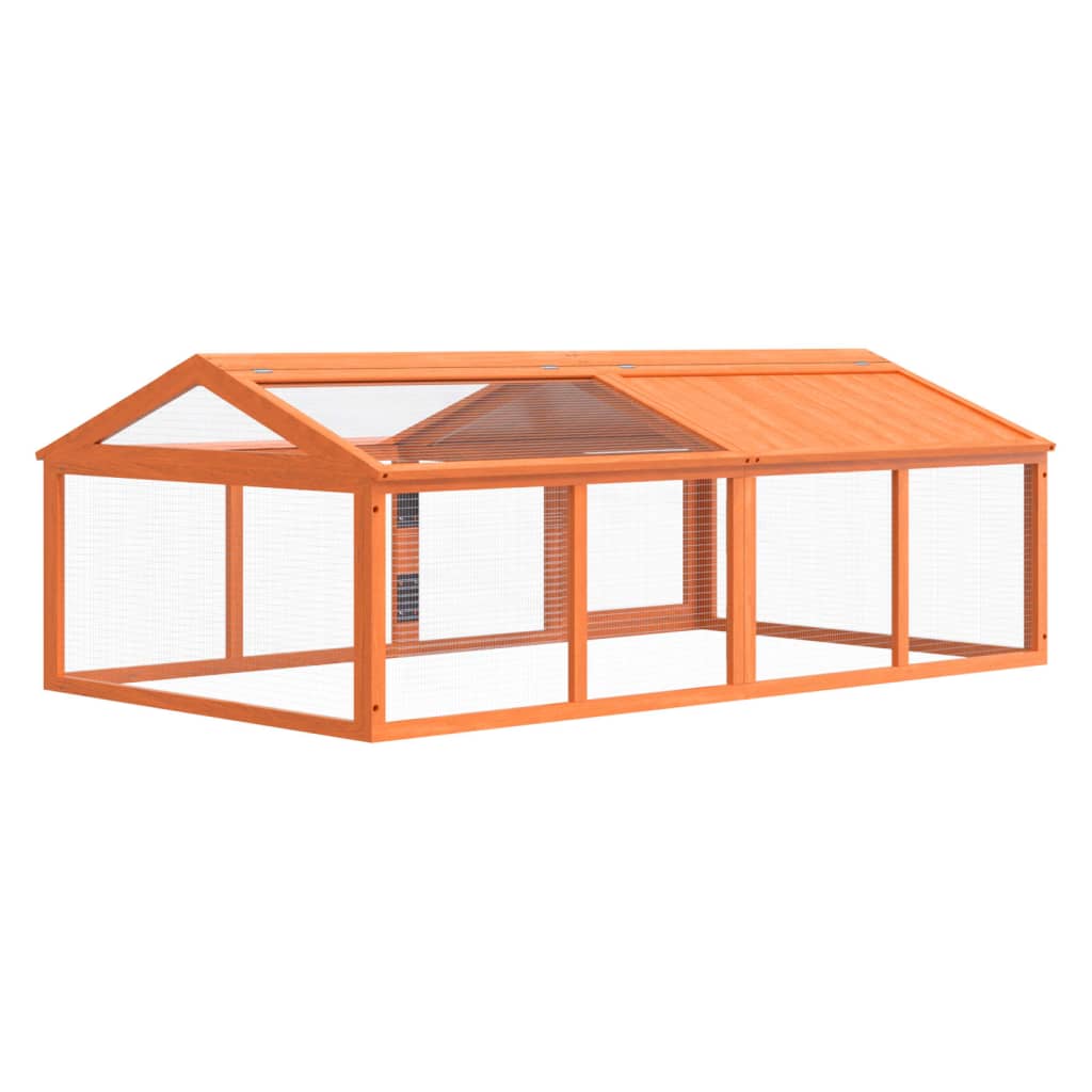 vidaXL Κουτί Περίφραξης Καφέ 200x112,5x74 εκ. από Μασίφ Ξύλο Πεύκου