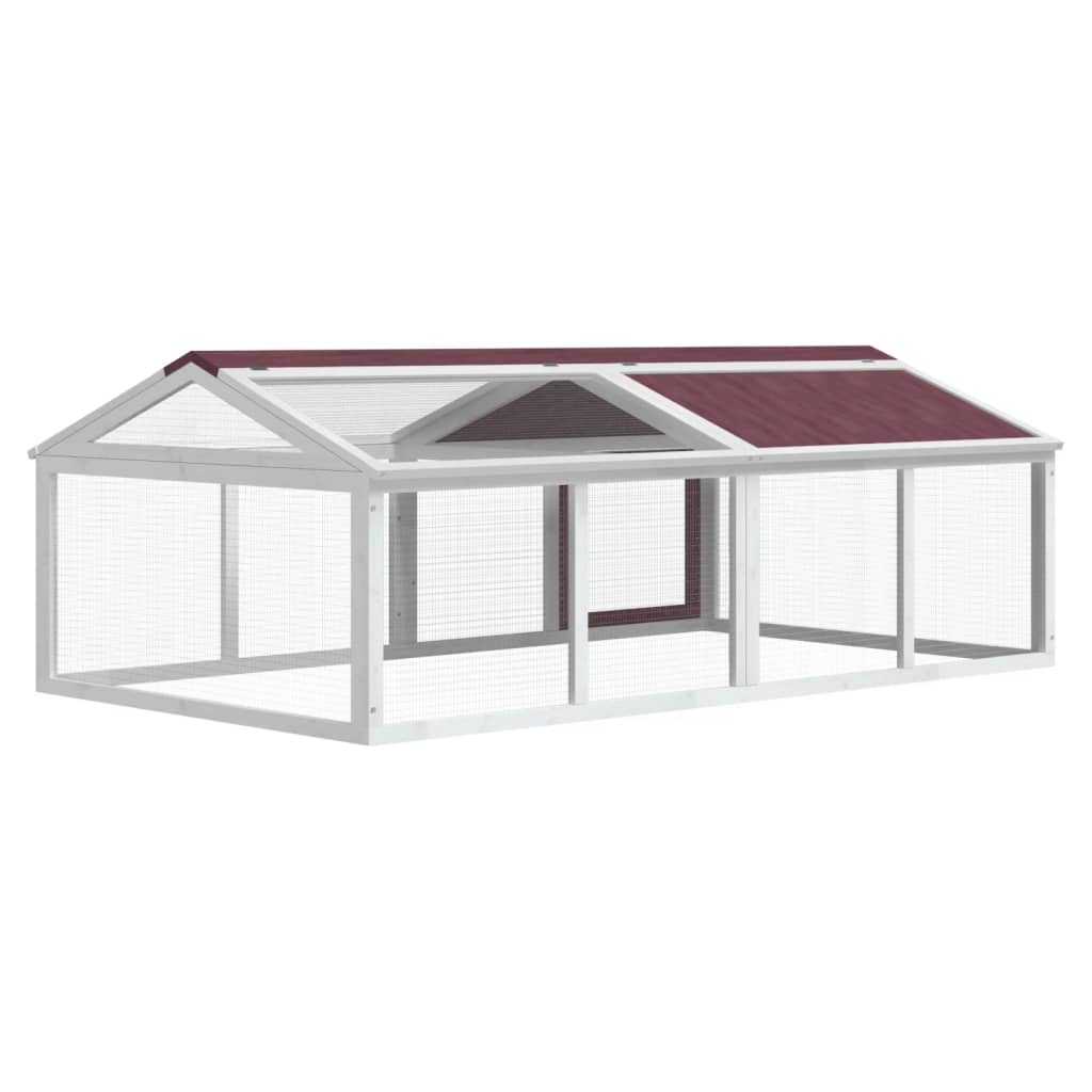 vidaXL Κουτί Περίφραξης Μόκα 200x112,5x74 εκ. από Μασίφ Ξύλο Πεύκου