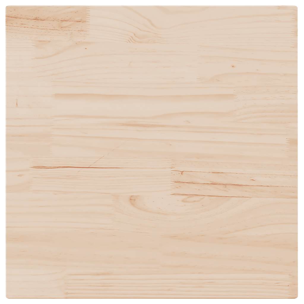 vidaXL Επιφάνεια Τραπεζιού Τετράγωνη 70x70x2,5 εκ. Μασίφ Ξύλο Πεύκου