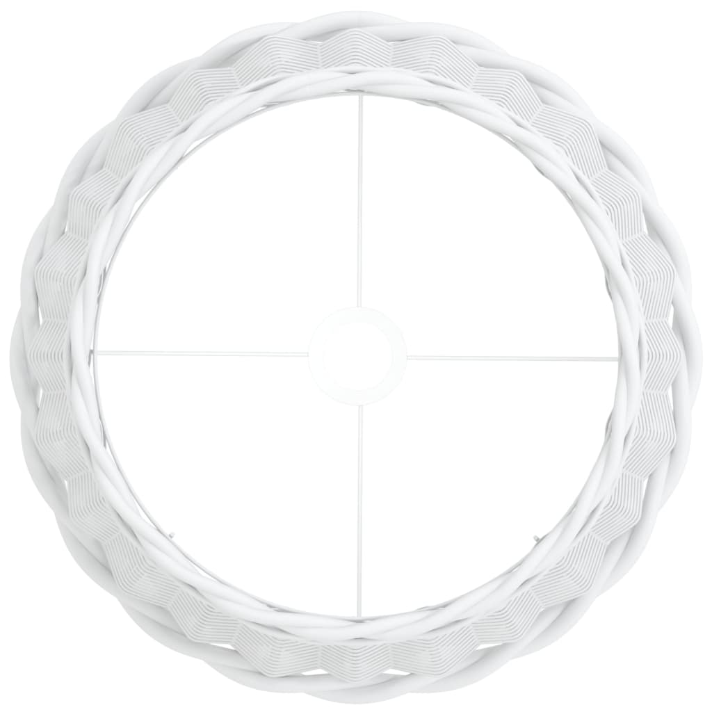 vidaXL Καπέλο Φωτιστικού Λευκό Ø40x26 εκ. από Wicker