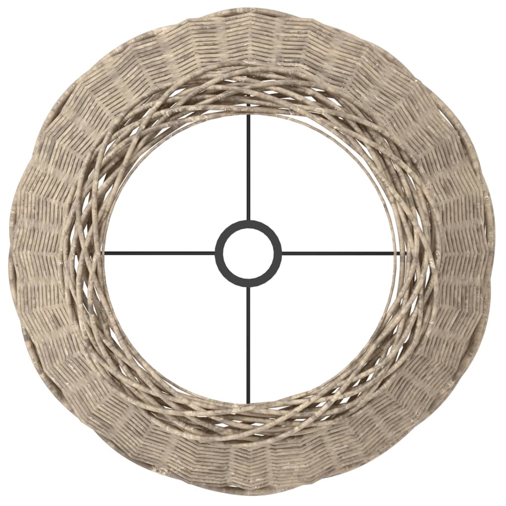 vidaXL Καπέλο Φωτιστικού Καφέ Ø45x28 εκ. από Wicker