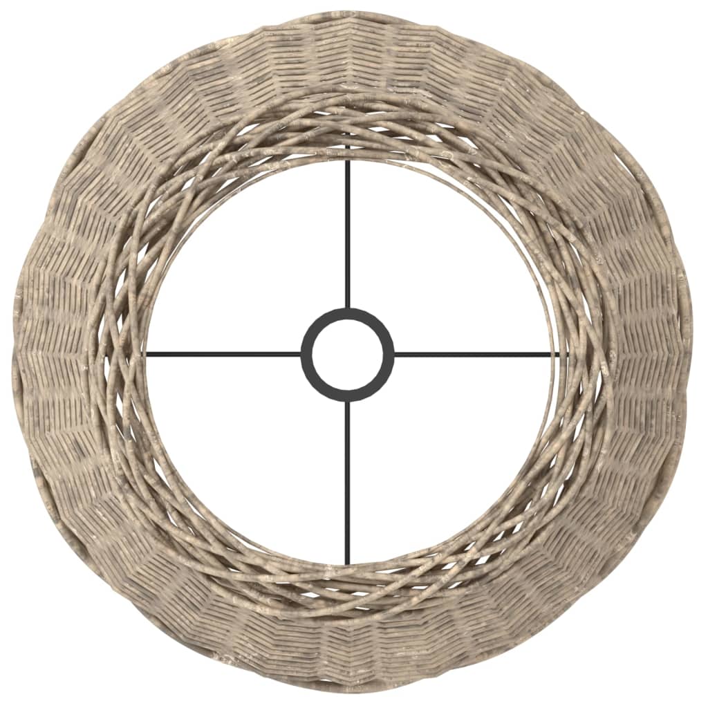 vidaXL Καπέλο Φωτιστικού Καφέ Ø50x30 εκ. από Wicker