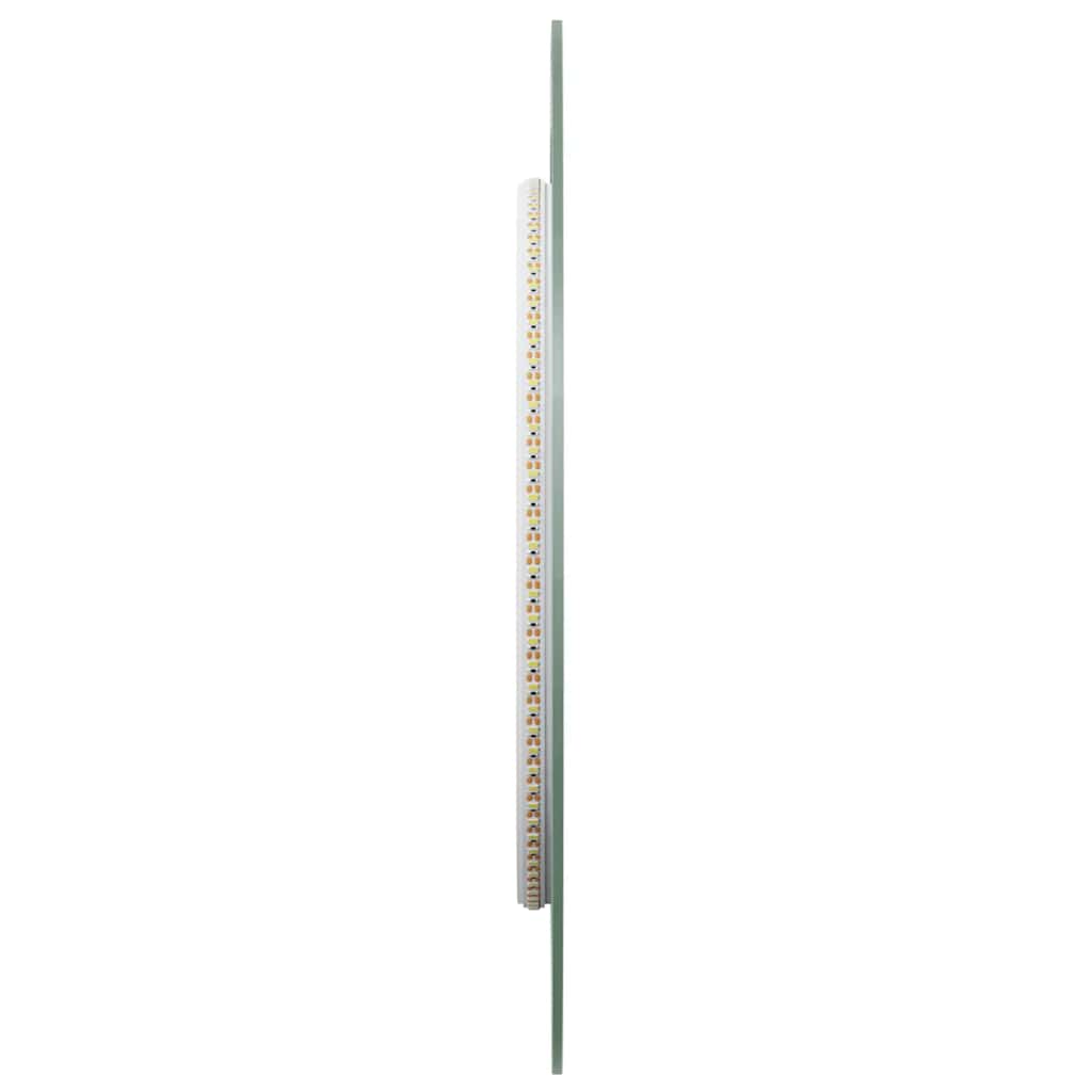 vidaXL Καθρέφτης Μπάνιου με LED Οβάλ 90x40 εκ.