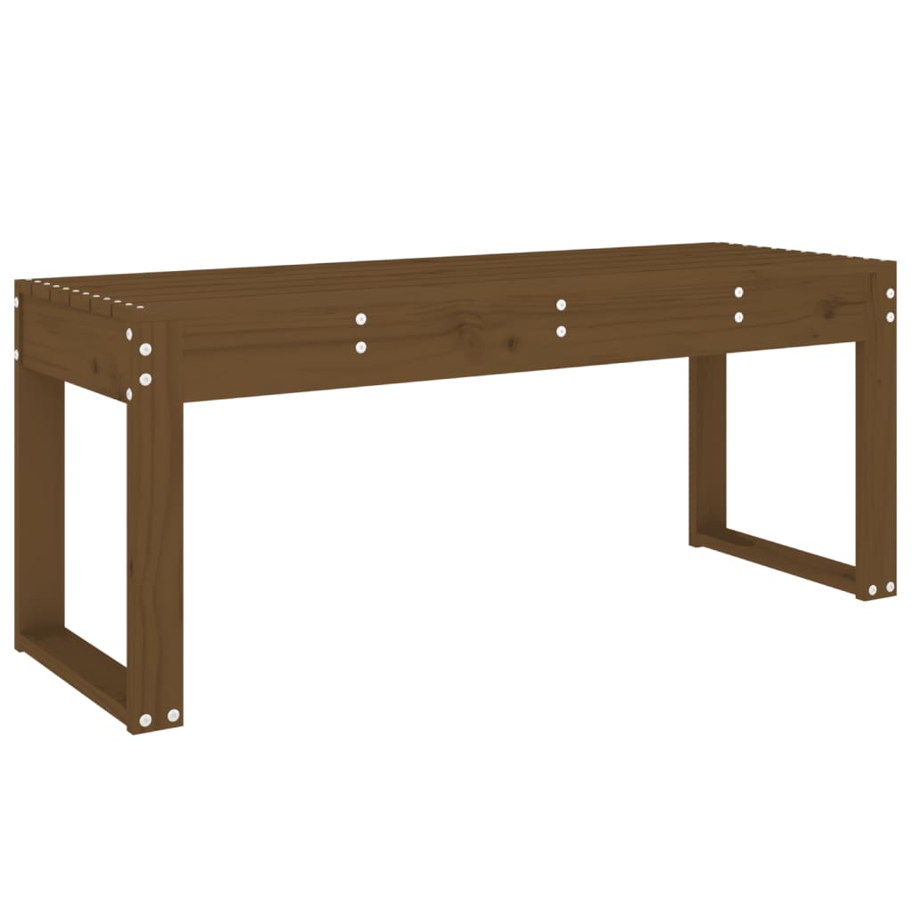 vidaXL Πάγκος Κήπου Μελί 110x38x45 εκ. από Μασίφ Ξύλο Πεύκου