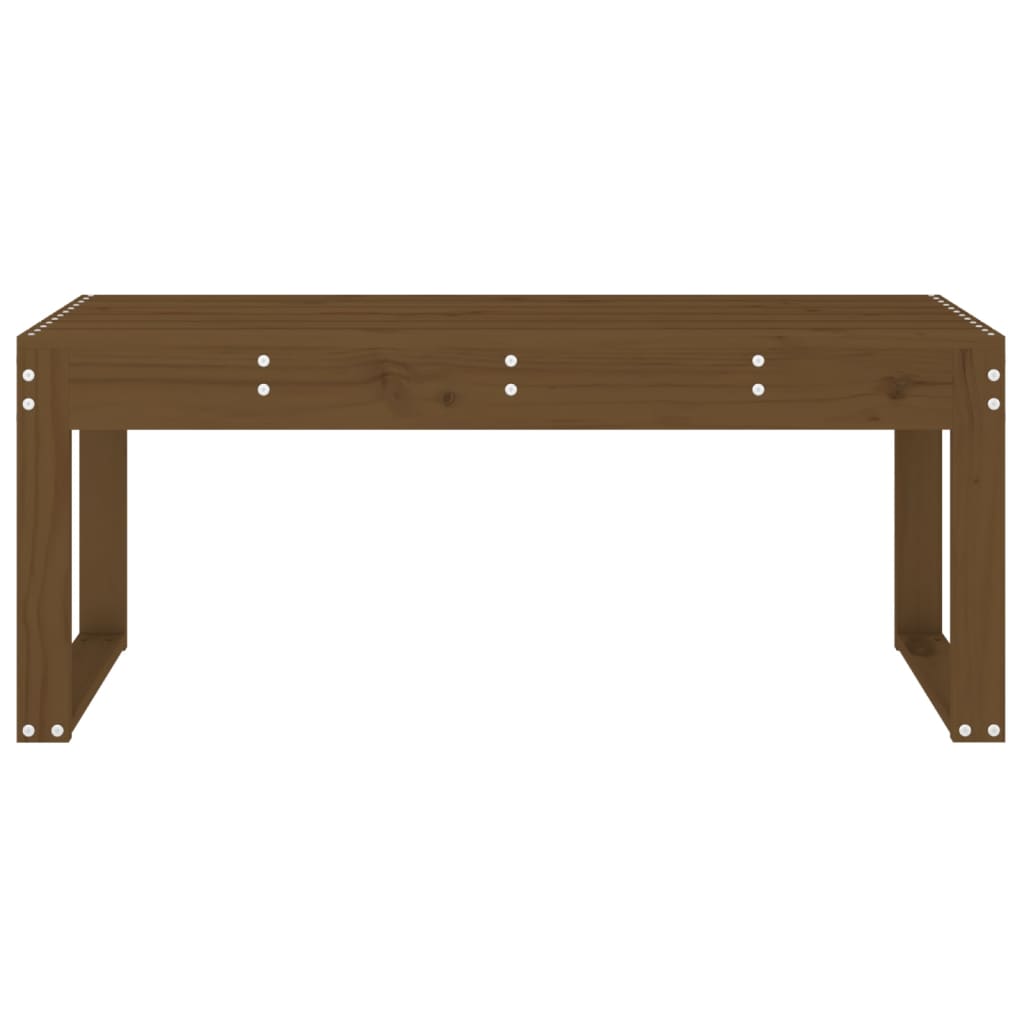 vidaXL Πάγκος Κήπου Μελί 110x38x45 εκ. από Μασίφ Ξύλο Πεύκου