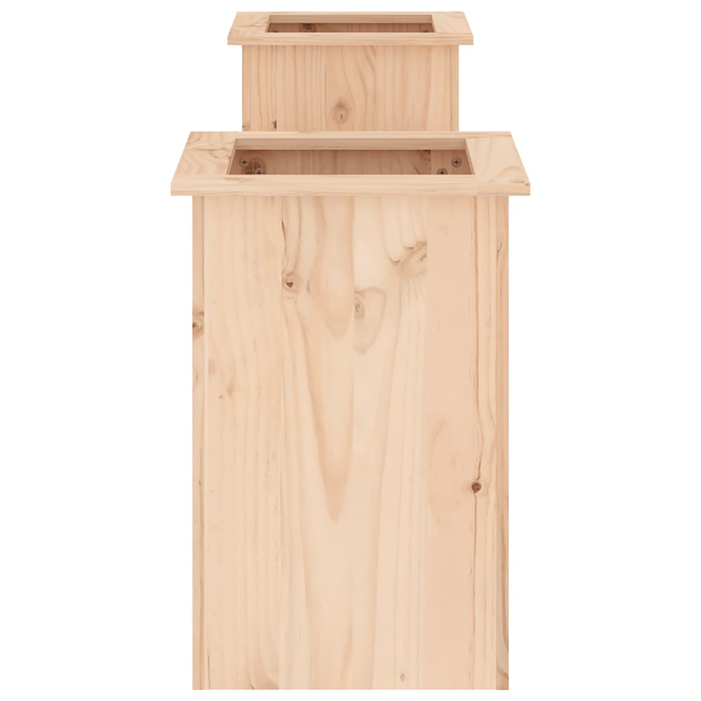 vidaXL Ζαρντινιέρα Παγκάκι 184,5x39,5x56,5 εκ. από Μασίφ Ξύλο Πεύκου