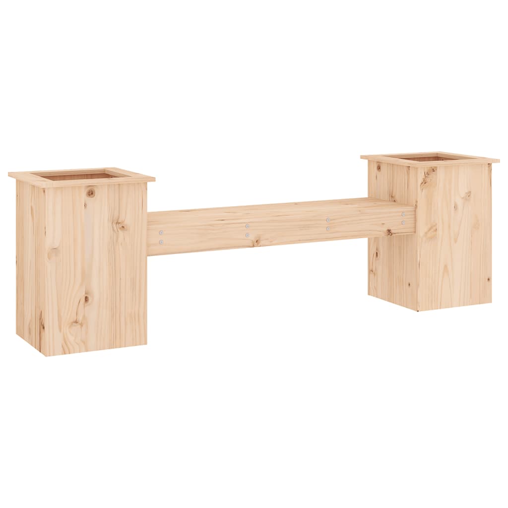 vidaXL Ζαρντινιέρα Παγκάκι 184,5x39,5x56,5 εκ. από Μασίφ Ξύλο Πεύκου
