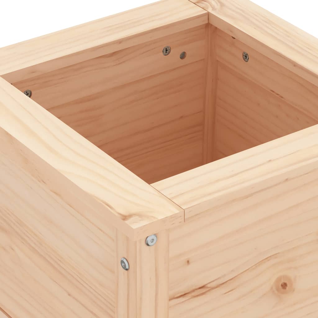 vidaXL Ζαρντινιέρα Κήπου 40 x 40 x 39 εκ. από Μασίφ Ξύλο Πεύκου