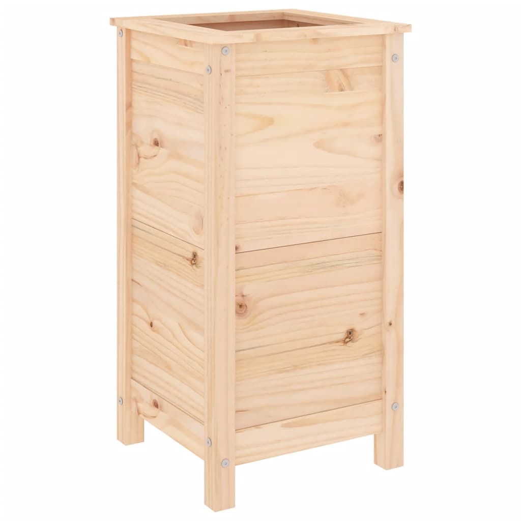 vidaXL Ζαρντινιέρα 40 x 40x 78 εκ. από Μασίφ Ξύλο Πεύκου