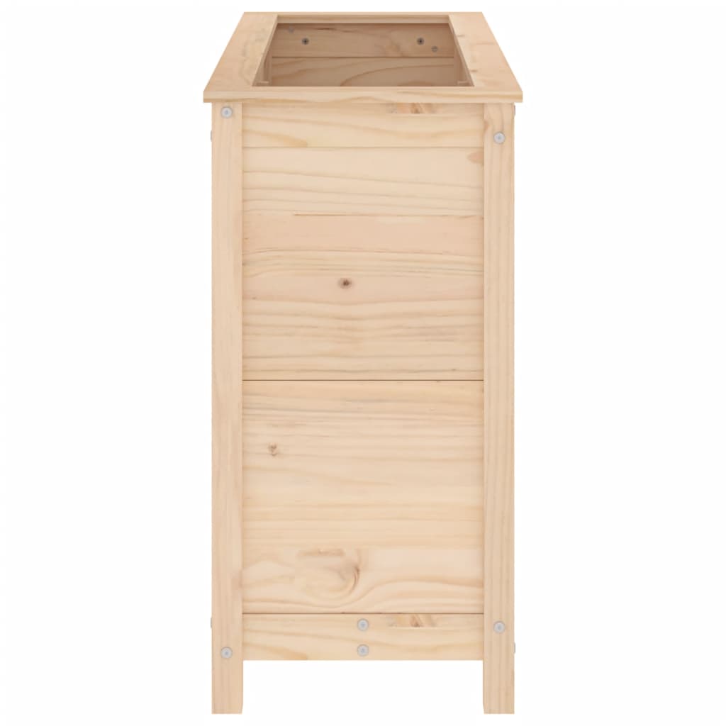 vidaXL Ζαρντινιέρα Υπερυψωμένη 119,5x40x78 εκ. από Μασίφ Ξύλο Πεύκου