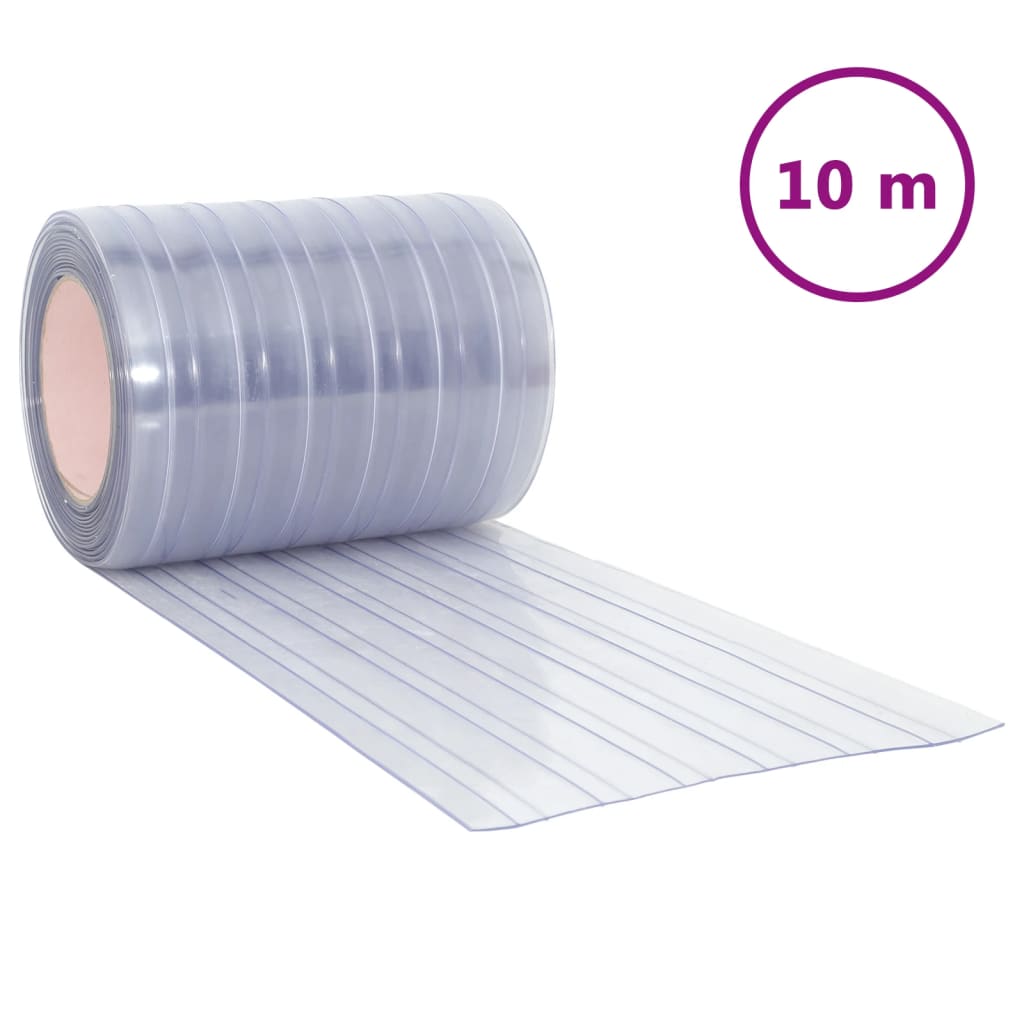 vidaXL Λωριδοκουρτίνα Διαφανής 10 μ. 300 χιλ.x2,6 χιλ. από PVC